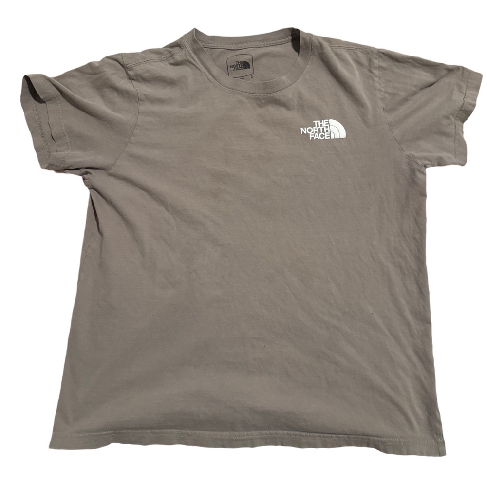 🔴 The North Face Men's/Unisex Logo T-Shirt [sz.L] Taupe Stone Gray Tee